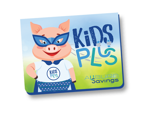 KidsPlus passbook to log deposits and withdrawals
